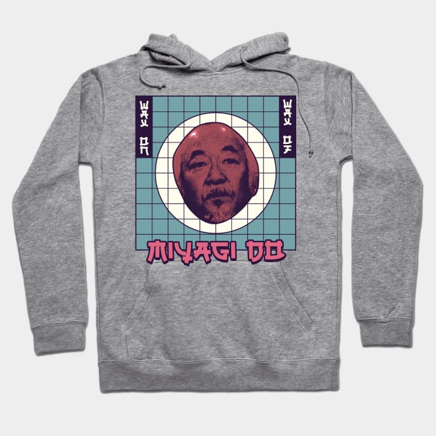 Miyagi Do Karate Kid Wax On Wax Off Hoodie by Angel arts